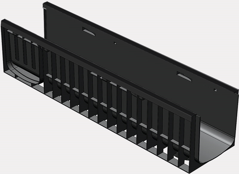 Пластиковые лотки Gidrolica® Standart DN200, кл. C250 арт 822