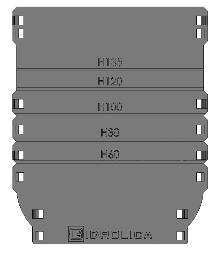 Торцевая заглушка для лотка водоотводного Gidrolica® Standart/Standart Plus DN100, арт 18101